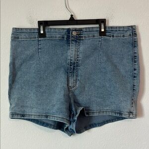 Wild Fable Blue Jean Shorts High-Waisted Stretch